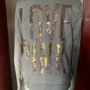 Victoria Secret Pink Sequin Ombré Hoodie ✨💖